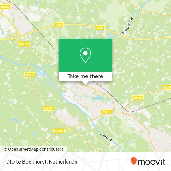 DIO te Boekhorst, Rijksweg 107 map