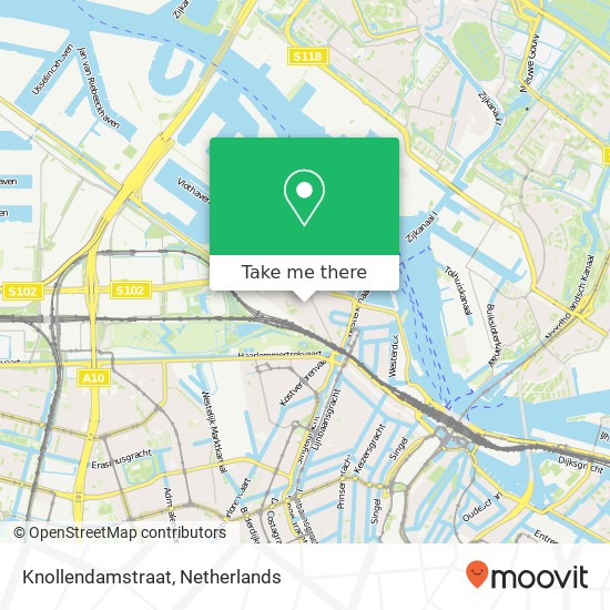 Knollendamstraat, Knollendamstraat, 1013 Amsterdam, Nederland Karte