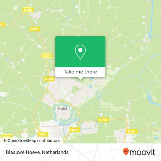 Blaauwe Hoeve Karte