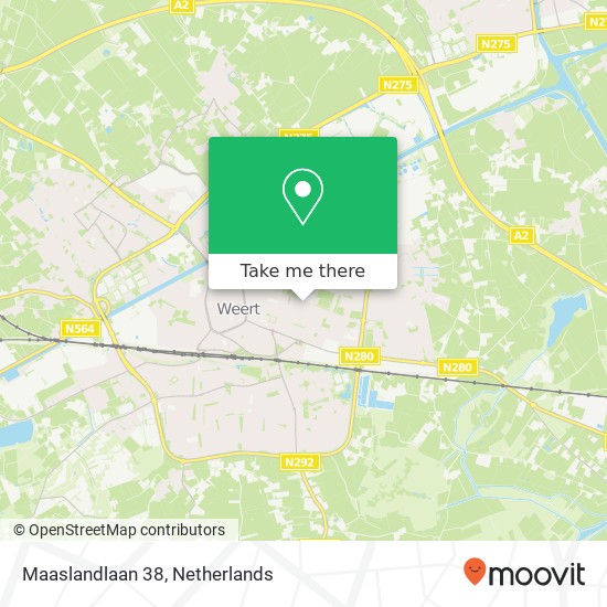 Maaslandlaan 38, 6004 GC Weert map