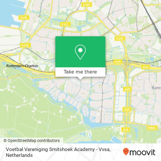 Voetbal Vereniging Smitshoek Academy - Vvsa, Smitshoekse Baan map