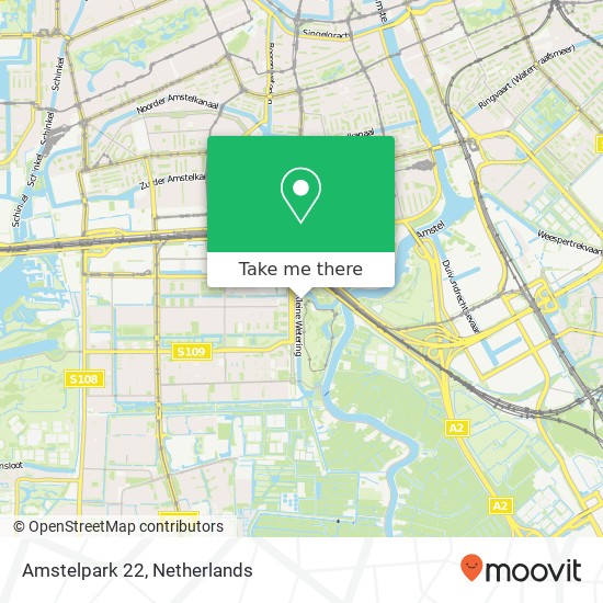 Amstelpark 22, 1083 HZ Amsterdam map