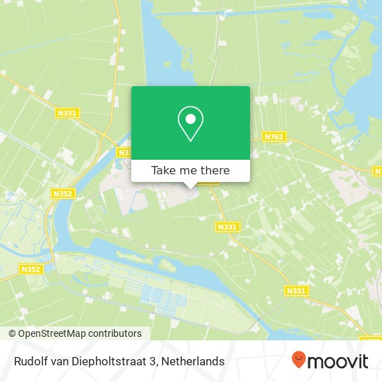 Rudolf van Diepholtstraat 3, 8325 GB Vollenhove Karte