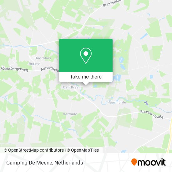 Camping De Meene map