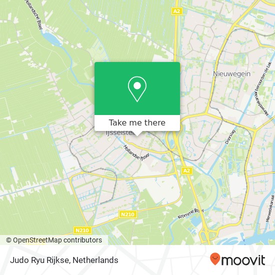 Judo Ryu Rijkse, Poortdijk 34 map