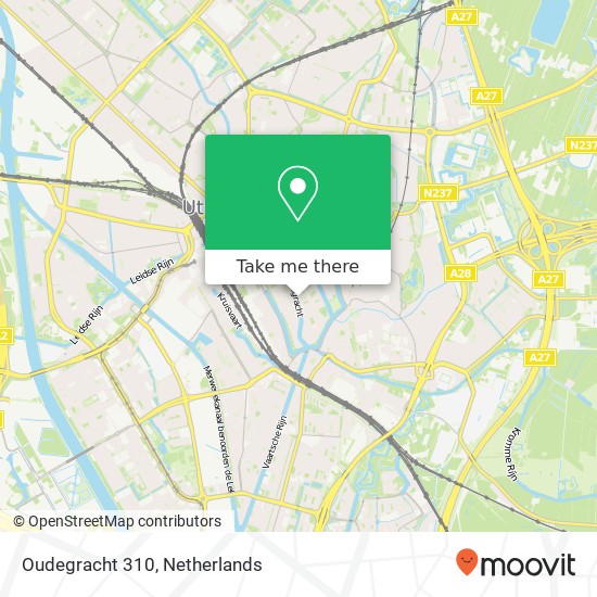 Oudegracht 310, Oudegracht 310, 3511 PK Utrecht, Nederland map