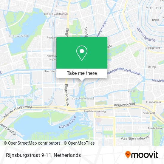 Rijnsburgstraat 9-11 map