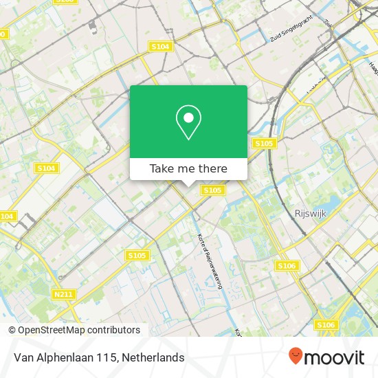 Van Alphenlaan 115, 2533 GV Den Haag map