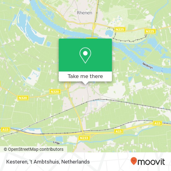 Kesteren, 't Ambtshuis, Dorpsplein 6 map
