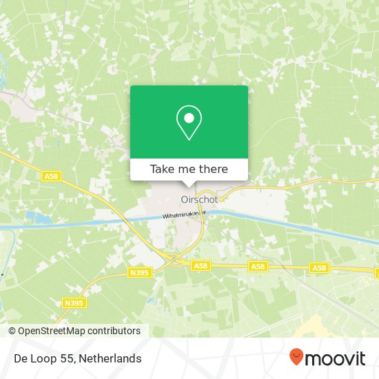 De Loop 55, De Loop 55, 5688 EW Oirschot, Nederland map