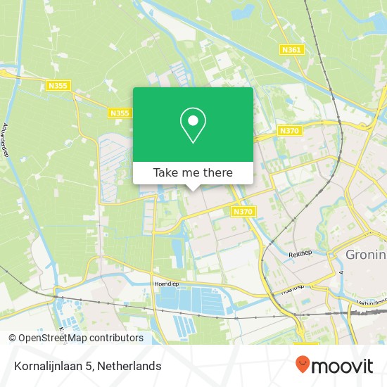 Kornalijnlaan 5, 9743 JK Groningen map