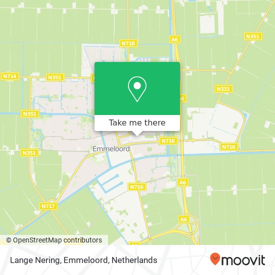 Lange Nering, Emmeloord map