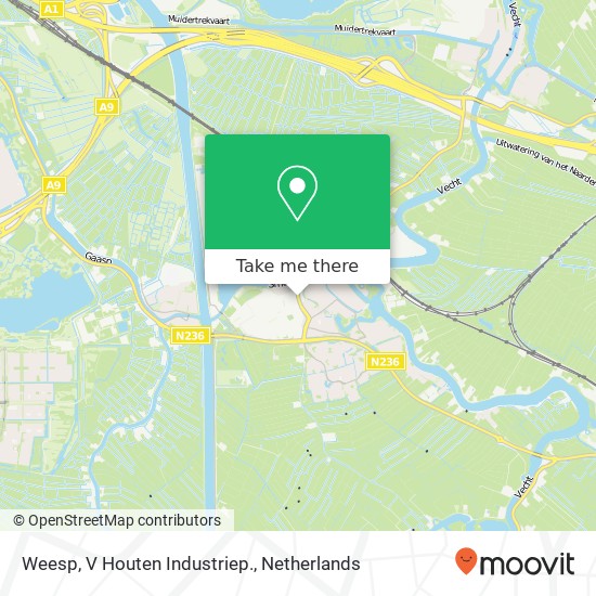 Weesp, V Houten Industriep. Karte
