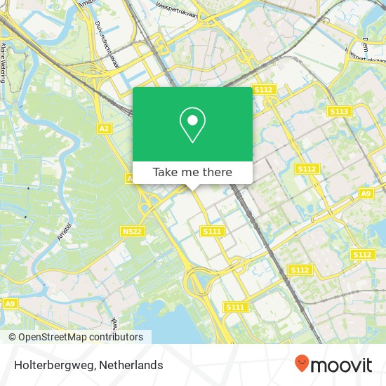Holterbergweg, Holterbergweg, 1101 Nederland map