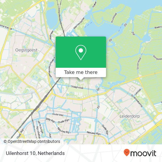 Uilenhorst 10, 2317 ZS Leiden map