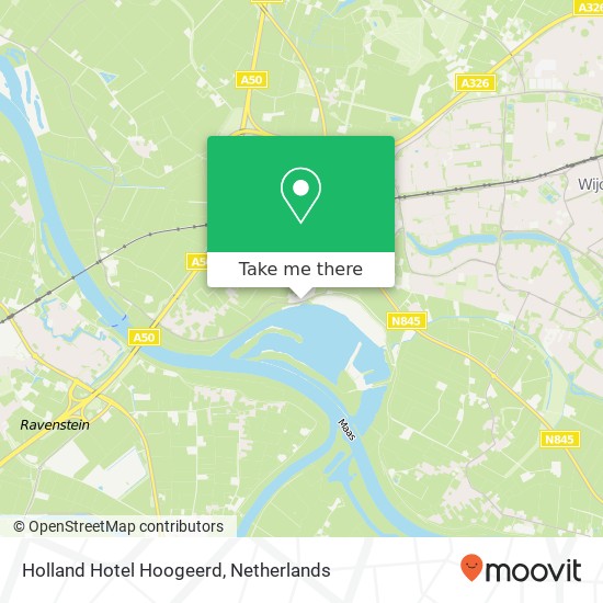 Holland Hotel Hoogeerd, Maasbandijk 10 map