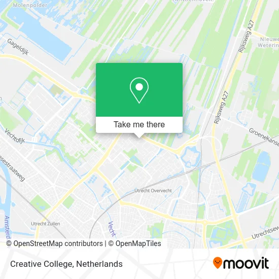 Creative College map
