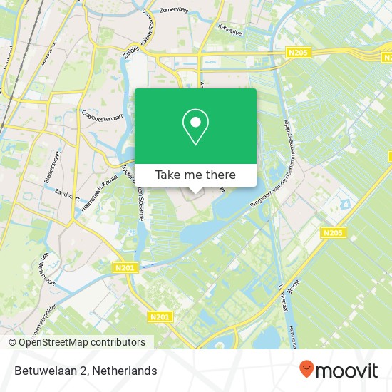 Betuwelaan 2, 2036 GV Haarlem map