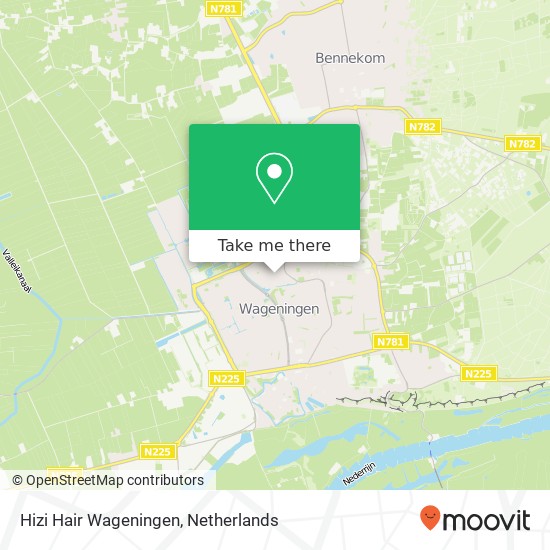 Hizi Hair Wageningen, Tarthorst 1211 map