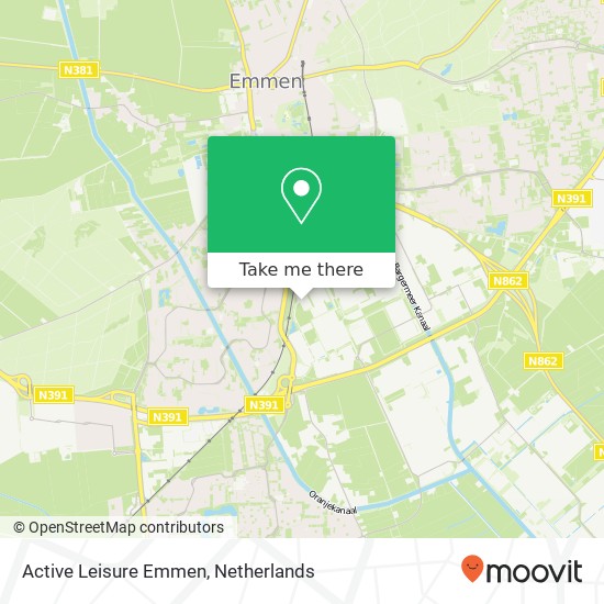 Active Leisure Emmen, Nijbracht 100 Karte