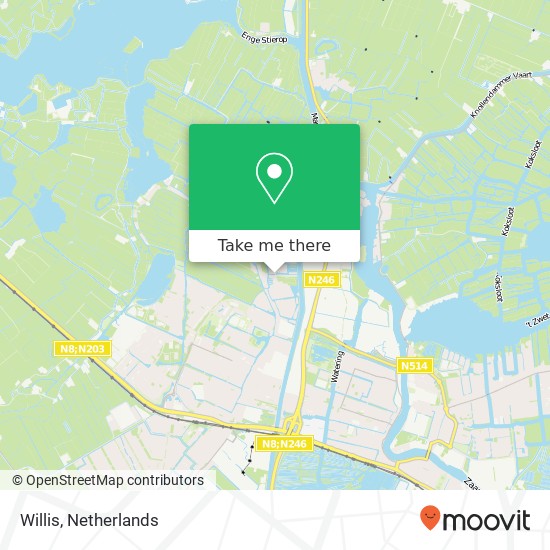 Willis, Willis, Krommenie, Nederland Karte