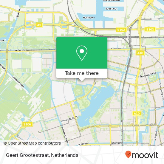 Geert Grootestraat, 1064 NG Amsterdam Karte