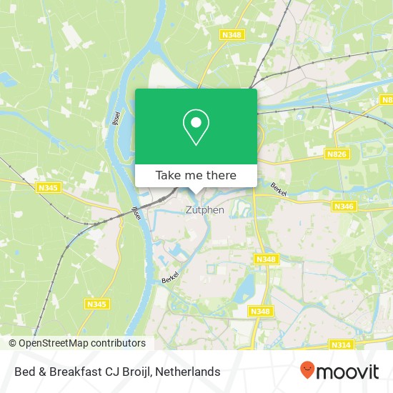 Bed & Breakfast CJ Broijl, Jacob Damsingel Karte