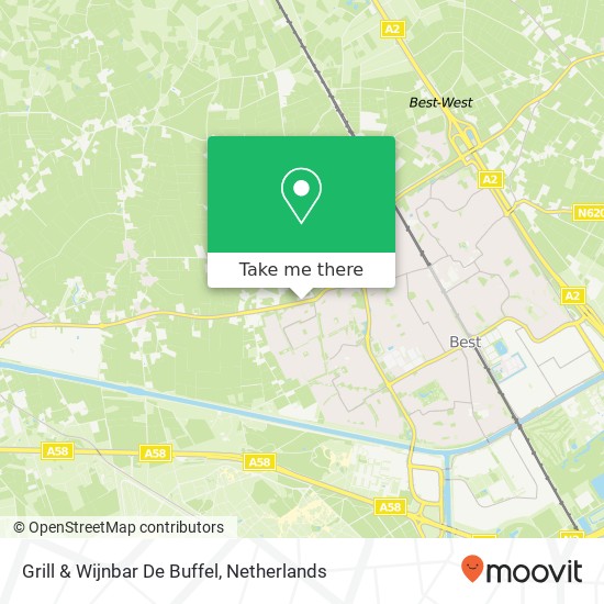 Grill & Wijnbar De Buffel, Oirschotseweg 108 map