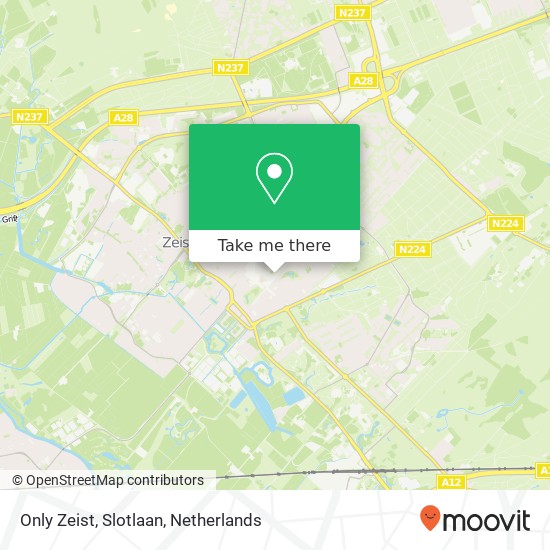 Only Zeist, Slotlaan map