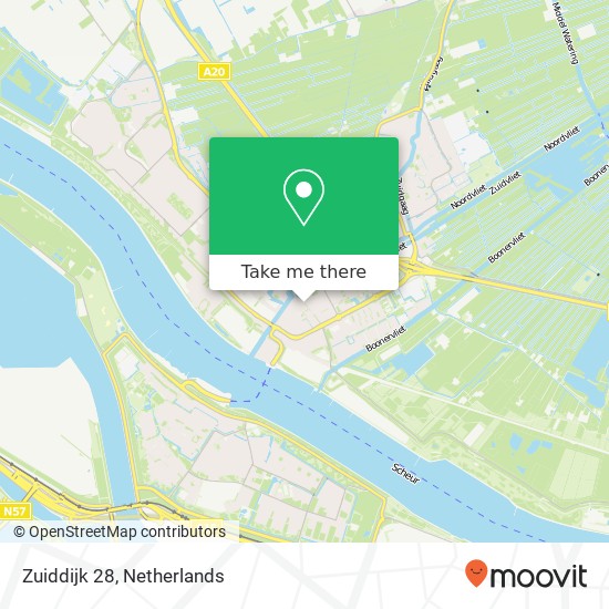 Zuiddijk 28, 3143 AS Maassluis map