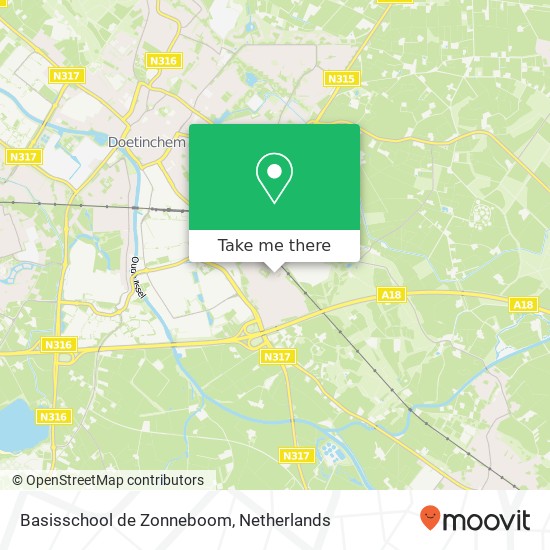 Basisschool de Zonneboom, Kievitlaan 4 map