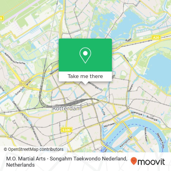 M.O. Martial Arts - Songahm Taekwondo Nederland, Vijverhofstraat 82 map