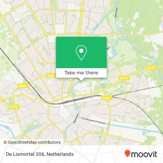 De Lismortel 306, 5612 Eindhoven map