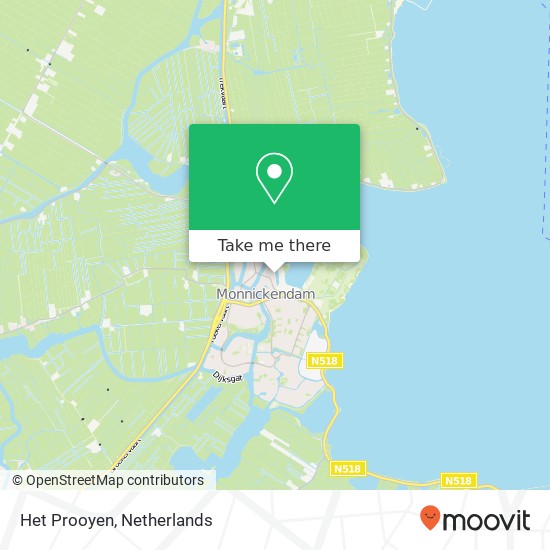 Het Prooyen, Het Prooyen, 1141 Monnickendam, Nederland map