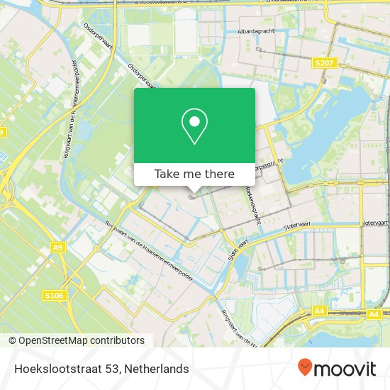 Hoekslootstraat 53, 1069 EJ Amsterdam Karte