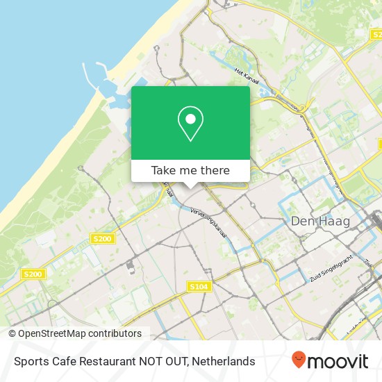 Sports Cafe Restaurant NOT OUT map