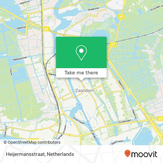 Heijermansstraat, 1502 Zaandam map