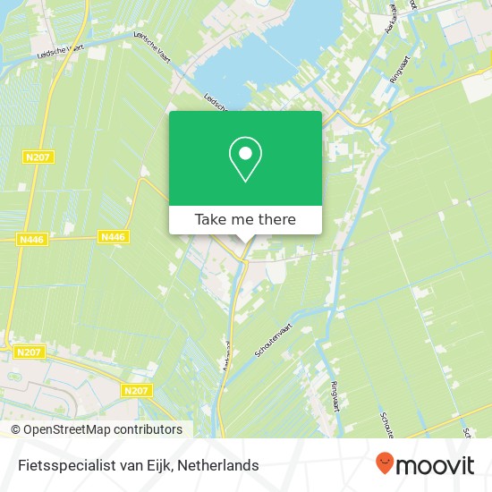 Fietsspecialist van Eijk, Westkanaalweg 107 map