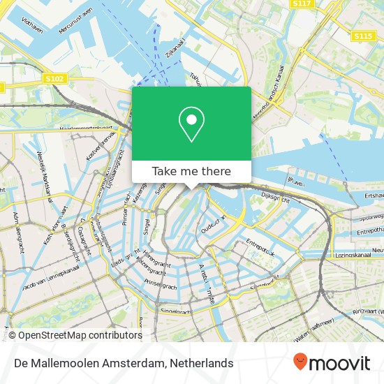 De Mallemoolen Amsterdam, Warmoesstraat 7 map