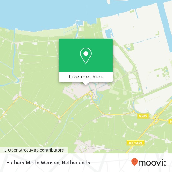 Esthers Mode Wensen, Stadhuisring 14 map