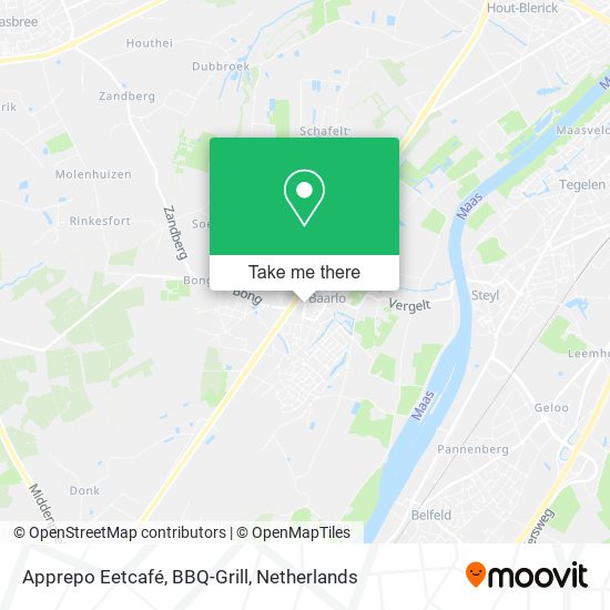 Apprepo Eetcafé, BBQ-Grill map