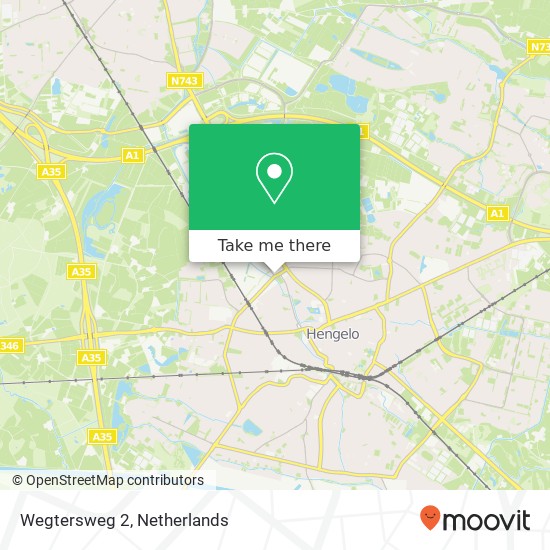 Wegtersweg 2, 7556 BR Hengelo map