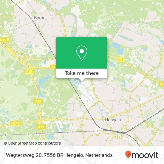 Wegtersweg 20, 7556 BR Hengelo map