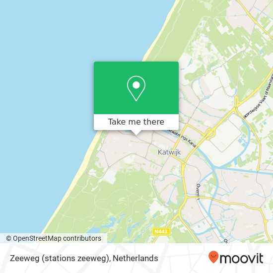 Zeeweg (stations zeeweg), 2225 Katwijk aan Zee Karte