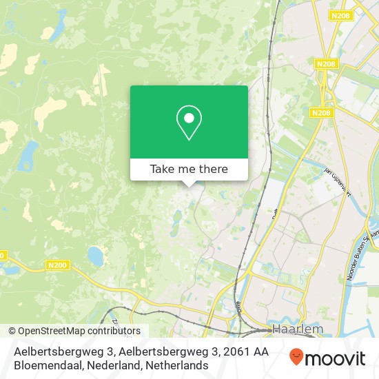 Aelbertsbergweg 3, Aelbertsbergweg 3, 2061 AA Bloemendaal, Nederland Karte
