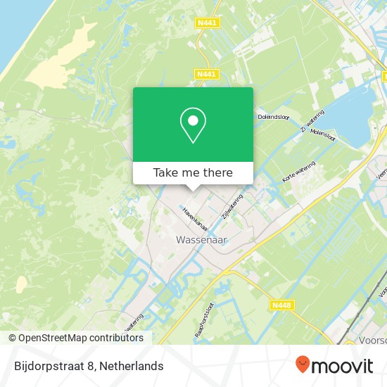 Bijdorpstraat 8, 2241 NW Wassenaar map