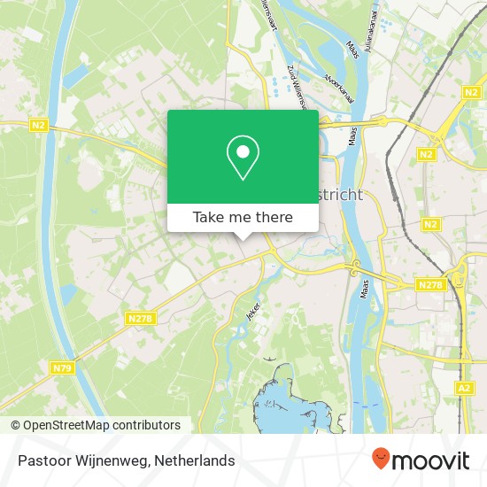Pastoor Wijnenweg, Pastoor Wijnenweg, 6214 Maastricht, Nederland Karte