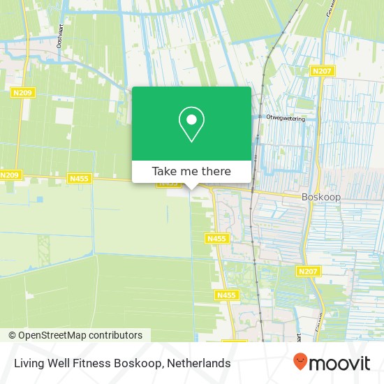 Living Well Fitness Boskoop, Westpark 3 Karte