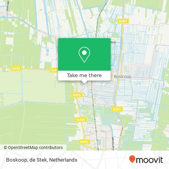 Boskoop, de Stek map