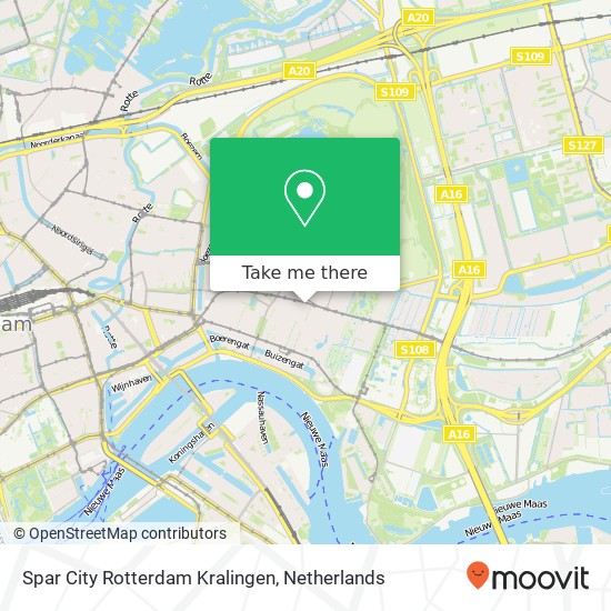 Spar City Rotterdam Kralingen, Voorschoterlaan 10 Karte